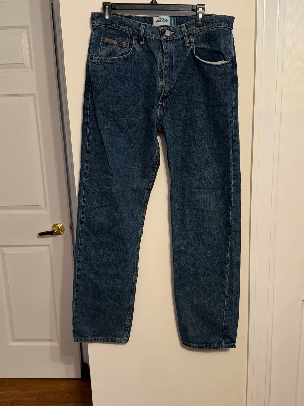 Wrangler Relaxed Fit Dark Blue Men's Jeans 34x32